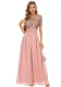 Women Sexy Chiffon Patchwork Sequin Evening Dress