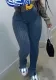 Women Sexy Solid Mid-Waist Ribbed Slit Pant