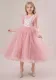 Children's Princess Dress Mesh Wedding Dress Long Flying Sleeve Dress