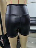 Exoti Sexy Black Leather Crotchless Pants For Women