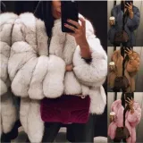 Women's Faux Fur Jacket Autumn And Winter Faux Fur Coat