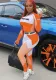 Women's Fashion Casual Patchwork Printed Sports Two Piece Pants Set