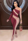 Women's Sexy See-Through Mesh Patchwork Tight Fitting Jumpsuit For Women