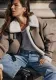 Winter Women's Fur Coat Belt Decorated Lambskin Deerskin Velvet Jacket