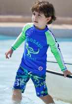 Boys' small long-sleeved sports surfing wear two-piece set