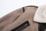 Winter Women's Fur Coat Belt Decorated Lambskin Deerskin Velvet Jacket