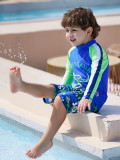 Boys' small long-sleeved sports surfing wear two-piece set