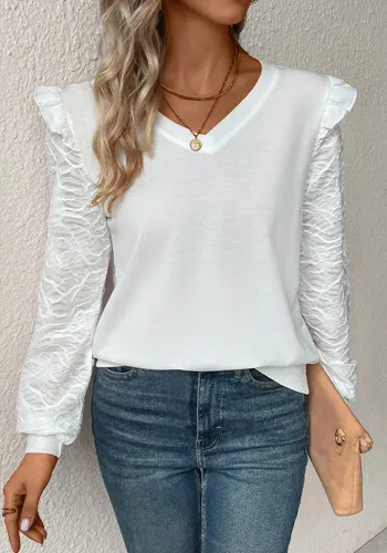 Solid Color Long Sleeve Top