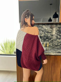 Women's Clothing Autumn And Winter Women's Loose Round Neck Casual Knitting Sweater Dress