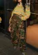 Women Women Casual Loose Pocket Camo Print Pants