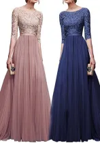 Women chiffon Maxi evening dress