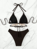 Sexy Women 's Rope Chain Two Piece Swimsuit Bikini Beach Wear