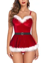 Christmas Sexy Lingerie Sexy Female Temptation Christmas Bodysuit