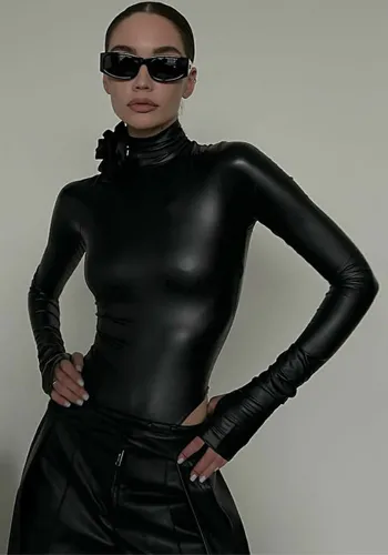 Women Winter High Neck Long Sleeve Jumpsuit