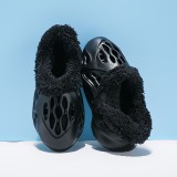 Winter Shoes Indoor Baby Furry Shoes For Boys And Girls Thick-Soled Fleece Slippers