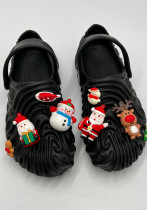 Women Santa Claus Christmas Elk Flat sandals
