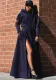 Women's Style Fashion Solid Color Hooded Casual Slit Two Piece Skirt Set