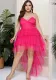Women's Sexy Strapless Tutu Sweet Plus Size Party Dress