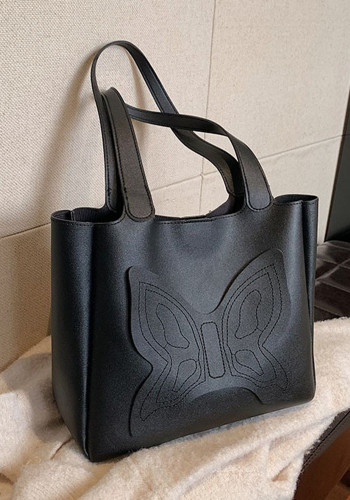 Large Capacity Bag Women's Shoulder Handbag Bow Trendy Versatile Tote Bag