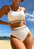 Two Pieces High Waist Sexy Fashion Bikini Swimsuit For Women
