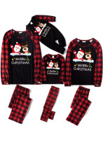 Parent-Child Family Clothing Autumn Family Christmas Pajamas Plaid Children's Clothing Home Clothing Set