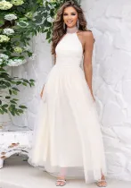 Women Summer Backless Bell Bottom Skirt