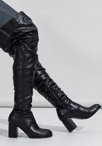 Women elastic boots over the knee boots