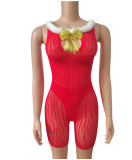 Christmas Women clothing, temptation-free one-piece fishnet Sexy Lingerie