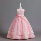 Children's Clothing Polka Dot Children's Bow Princess Dress Girl Flower Kids Dress
