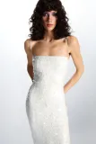 Spring Summer Style Fashionable And Sexy Women's Sequined Irregular Dress