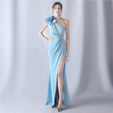 Flower Evening Dress Wedding Formal Party Gown
