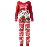 Christmas Family Wear Printed Pajama Two-piece Set