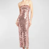 Spring Summer Style Fashionable And Sexy Women's Sequined Irregular Dress