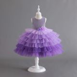 Children's Clothing Gradient Tutu Children's Dress Princess Dress Girl Flower Dresses