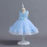 Children's Dress Cascading Ruffles Princess Dress Flower Girl First Birthday Baby Dress