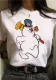Women Christmas Print Short Sleeve T-Shirt