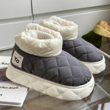Thick-soled waterproof down snow boots