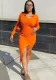 Women Polo Neck Slit Solid Dress