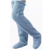 Autumn And Winter Fleece Floor Socks Long Sleep Socks Knee Length Warm High Socks