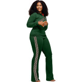 Women's Sports Casual Fashion Two Piece Pocket Tracksuit