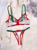 Autumn And Winter Fashionable Flower Embroidery See-Through Sexy Lingerie For Women