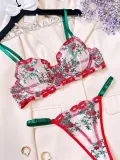 Autumn And Winter Fashionable Flower Embroidery See-Through Sexy Lingerie For Women