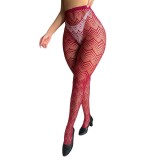 Geometric Line Transparent Pantyhose Female Sexy Stockings Sexy Lingerie
