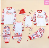 Christmas Parent-Child Clothing Autumn Clothing Round Neck Long-Sleeved Family Home Clothes Set