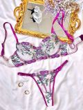 Autumn And Winter Fashionable Flower Embroidery See-Through Sexy Lingerie For Women