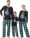 Christmas Plaid Pajamas Set Parent-Child Family Wear Home Clothes
