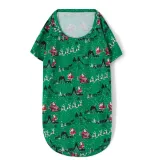 Cotton Outfit Autumn And Winter Santa Claus Printed Christmas Pajamas Parent-Child Set For The Whole Family