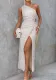 Women Slash Shoulder Casual Loose Dress