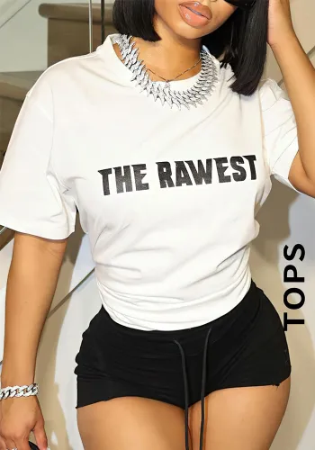 Women Short Sleeve Printed T-Shirt