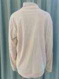Men's Top Corduroy Pullover Men's Casual Long Sleeve T-Shirt